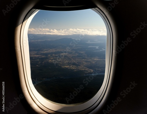 view from airplane window