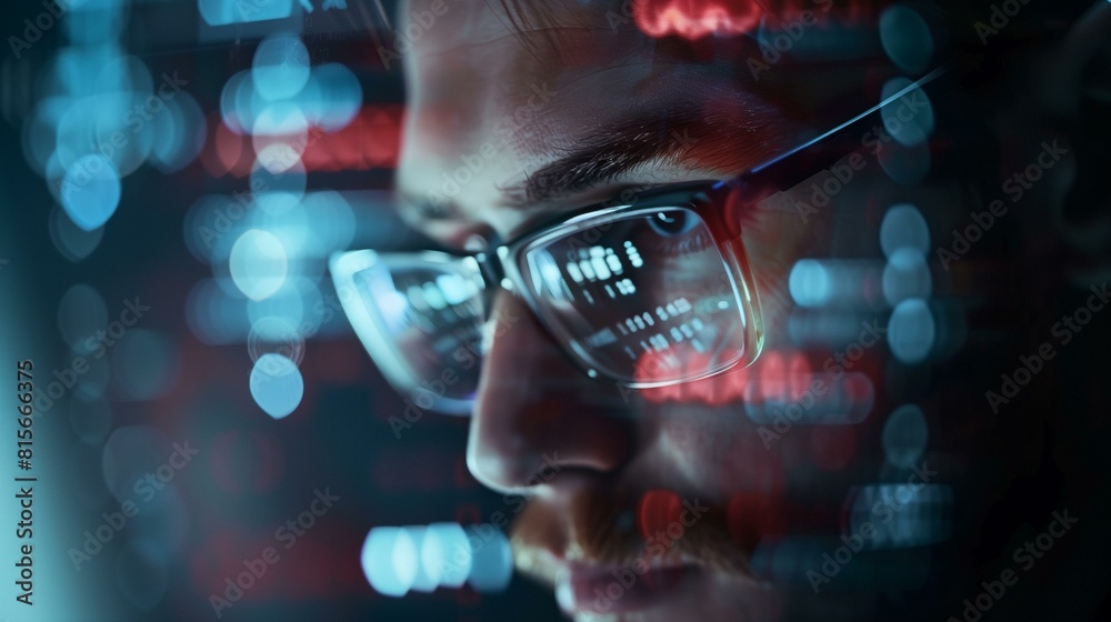 Man-in-the-middle attackб cyber security, hacker wearing glasses, cyber attack Man-in-the-middle attackб cyber security, hacker wearing glasses, cyber attack