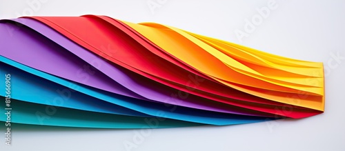 Colourful paper for kwilling iosolated on the white background. copy space available