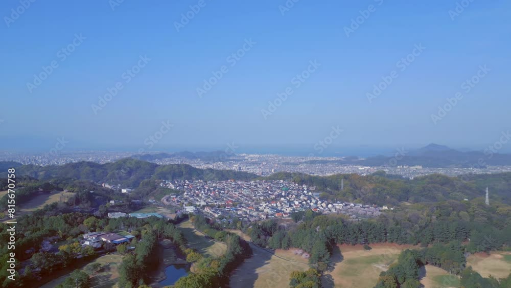 Matsuyama City and surrounding areas by drone Matsuyama City and surrounding areas by drone