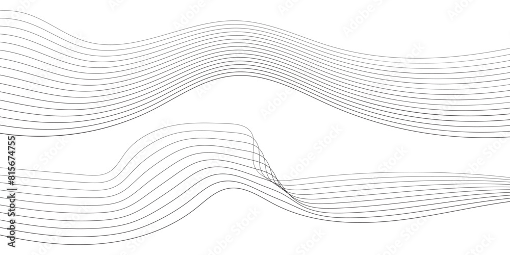 Abstract grey, white smooth element swoosh speed wave modern stream ...