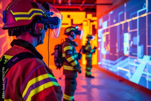 Safety  An emergency response training simulation in a virtual reality environment photo