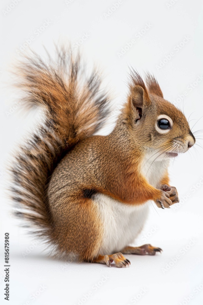 An adorable squirrel playing with a fluffy tail in a natural setting. An adorable squirrel playing with a fluffy tail in a natural setting.