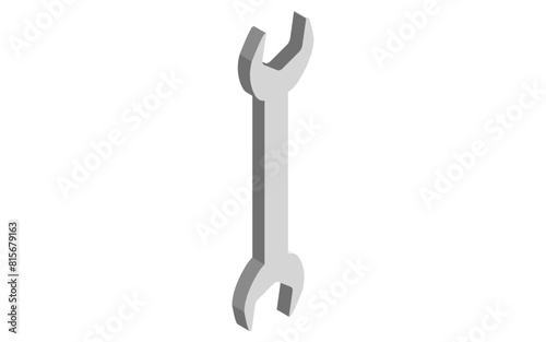 Tools Spanner (wrench), isometric illustration