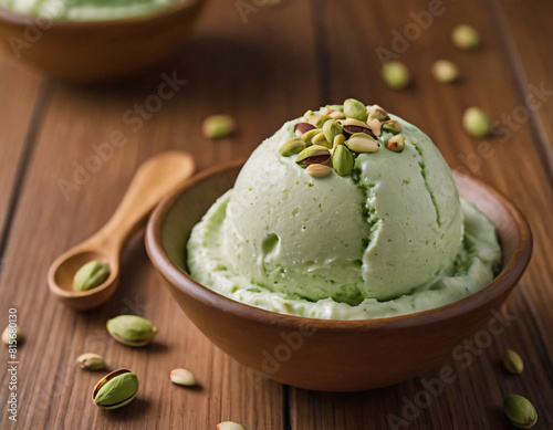 Obraz na płótnie Lody pistacjowe