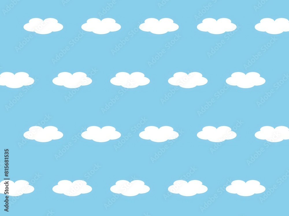 Illustration of white clouds against a blue background Illustration of white clouds against a blue background