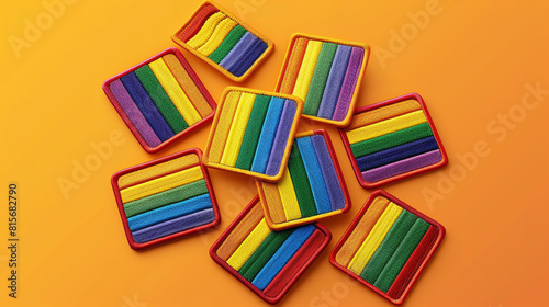 Pride patches design a series of interchangeable pride flag patches for bags, jackets or hats.