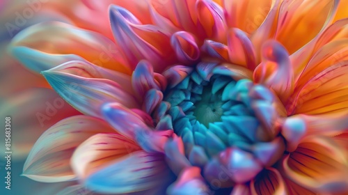 Close up of a stunning and colorful flower