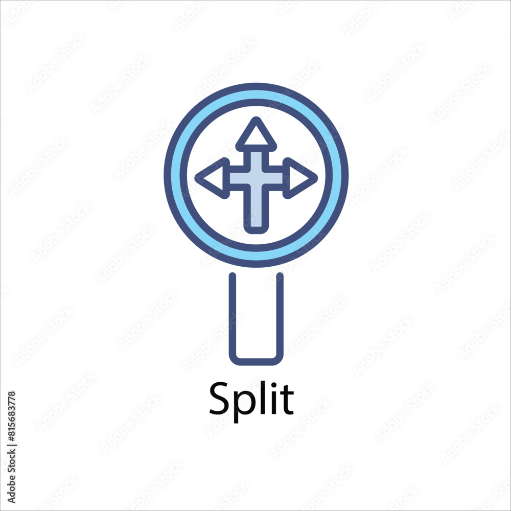 Split Vector icon Split Vector icon