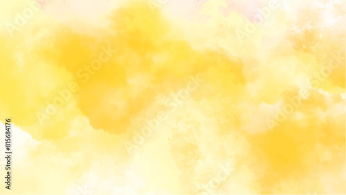 Obraz na płótnie Abstract yellow watercolor background.Hand painted watercolor. vector w salonie