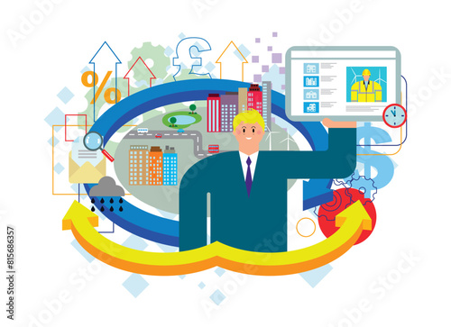Businessman and successful property development business