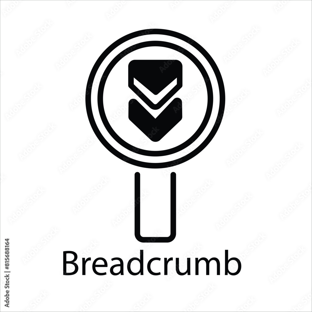 Breadcrumb Vector icon Breadcrumb Vector icon
