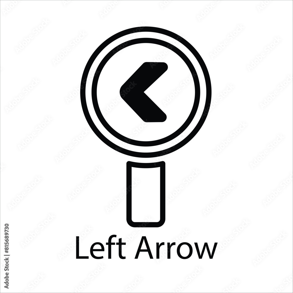 Left Arrow Vector icon Left Arrow Vector icon