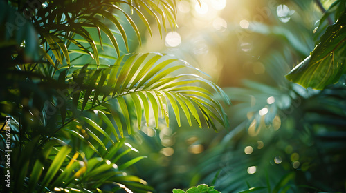 Premium nature shot  prime lens  close-up  contemporary  current  very modern background  wallpaper  texture  backdrop of jungle rainforest natural environment  isolated. Sunny  bright  sun coming thr