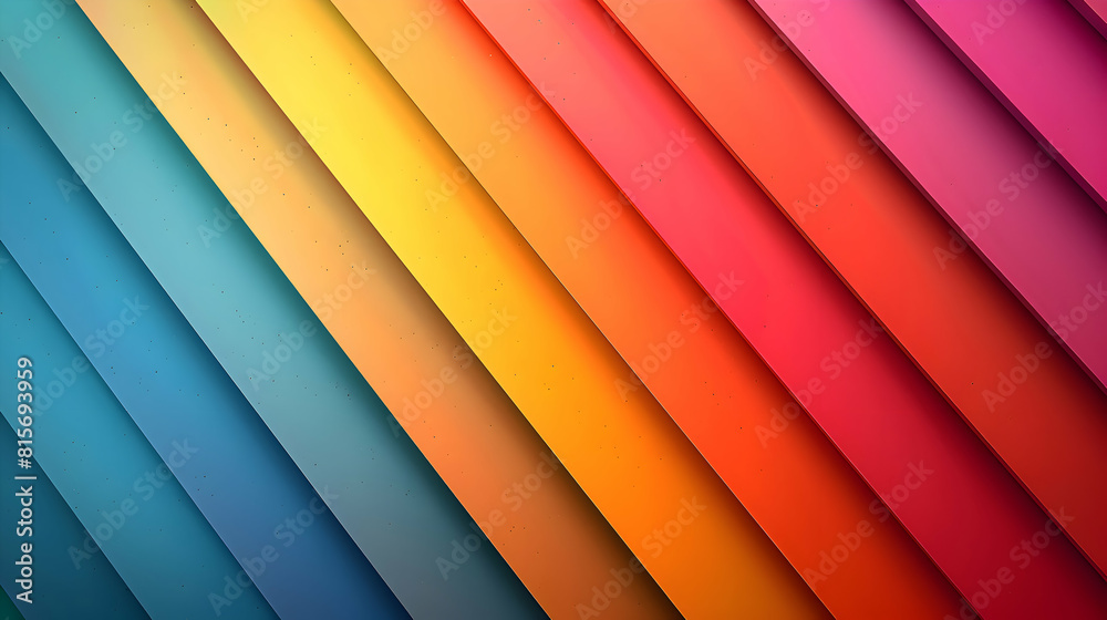 Fototapeta premium abstract colorful geometric shape from paper with soft shadows background.generative ai