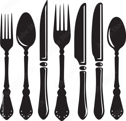 set of kitchen utensils