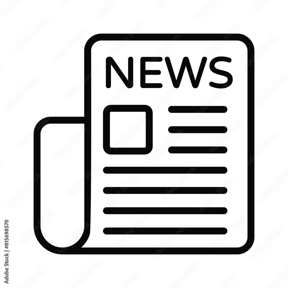Trendy icon of newspaper in editable style, vector of press release concept Trendy icon of newspaper in editable style, vector of press release concept