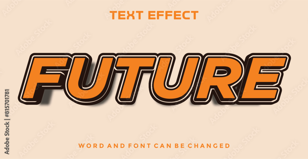 Obraz premium Future editable text effect