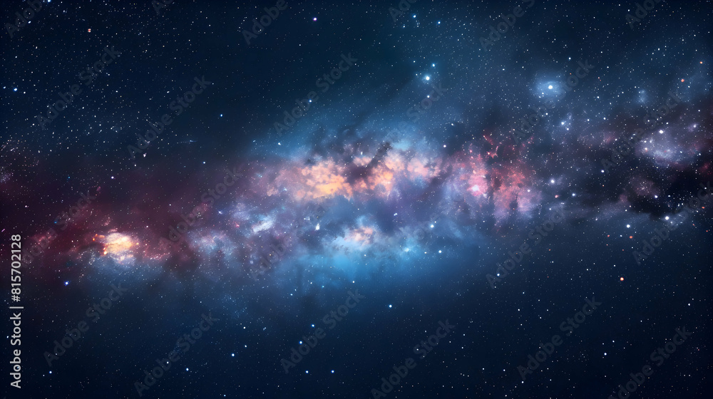 Fototapeta premium abstract Space galaxy milky way nebula background.generative ai