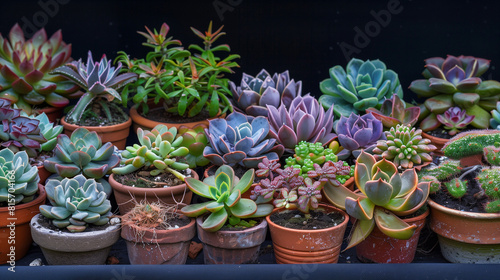 Succulent Garden Delights: Collection of Various Beautiful Succulent Plants