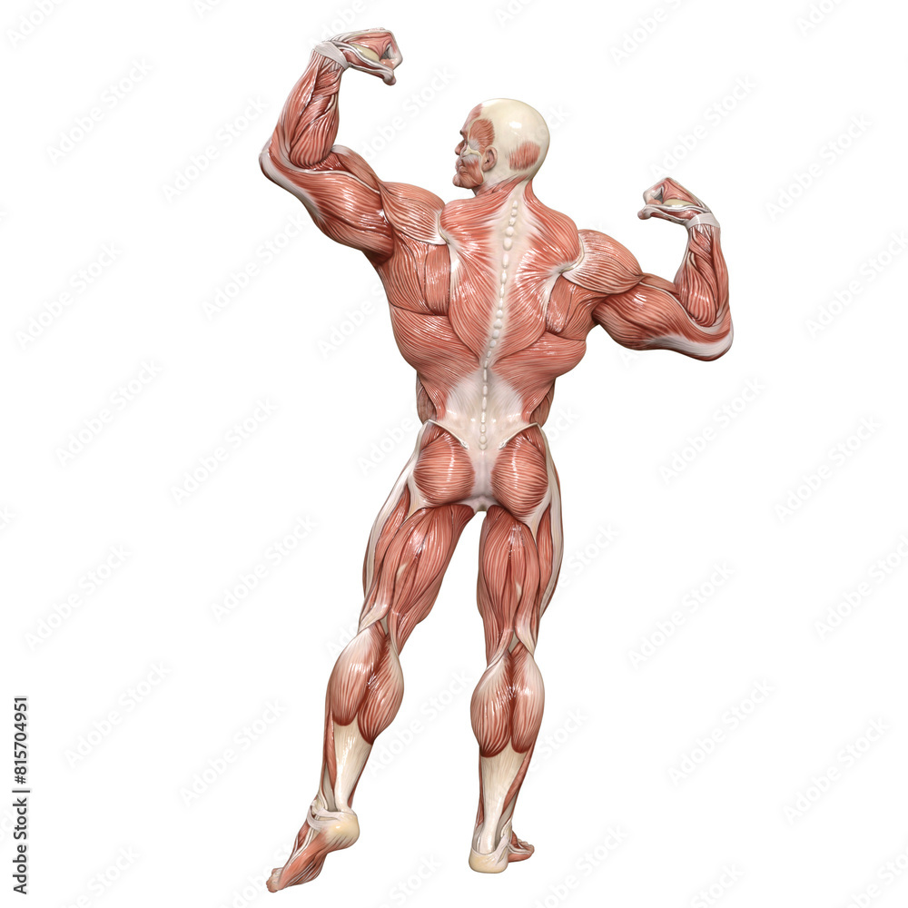 Bodybuilder with muscle Character isolated 3d rendered illustration Bodybuilder with muscle Character isolated 3d rendered illustration
