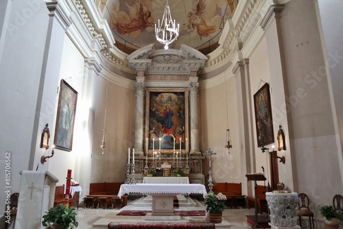 Obraz na płótnie Nemi - Abside della Chiesa di Santa Maria del Pozzo w salonie