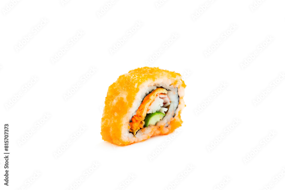 Sushi roll isolated on white background, Traditional Japanese food Sushi roll isolated on white background, Traditional Japanese food