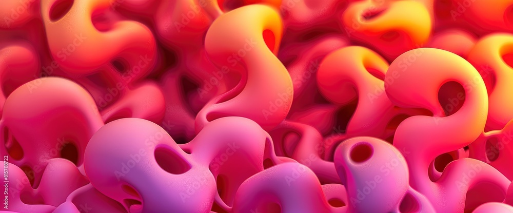 Generate A Vibrant, Cheerful Abstract Background With Overlapping Holiday-Themed Shapes, Background HD