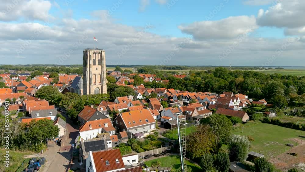 Aerial view of the Goedereede, Netherlands. Aerial view of the Goedereede, Netherlands.