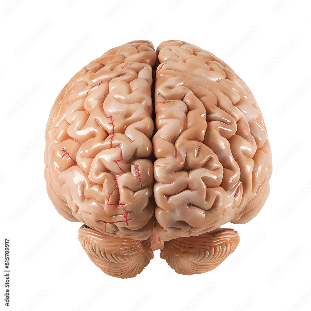 Human brain isolated on white background Human brain isolated on white background