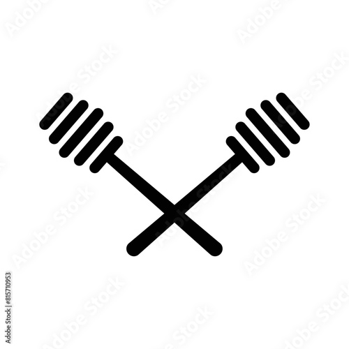 Honey dipper silhouette vector illustration