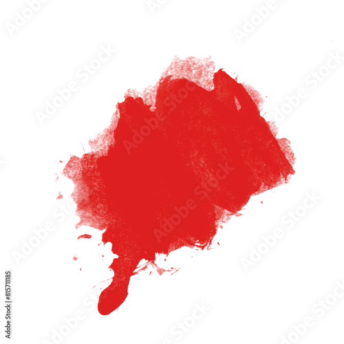 Farbfleck rot  - Tintenklecks oder Farbspritzer photo