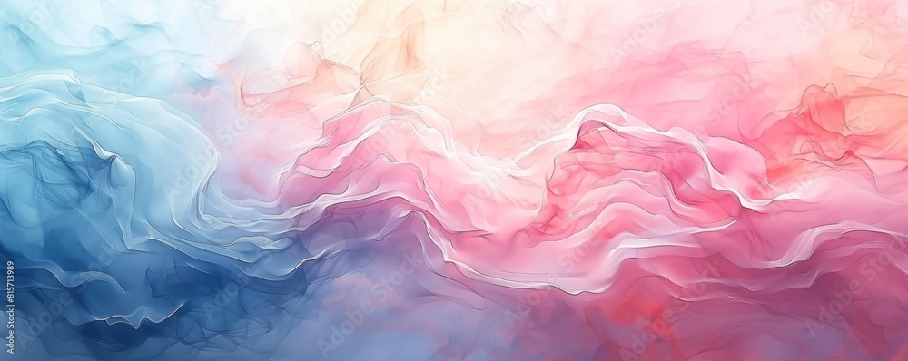 Fototapeta premium Luxury abstract watercolor background, minimal style with soft, sweeping colors, perfect for upscale wallpapers