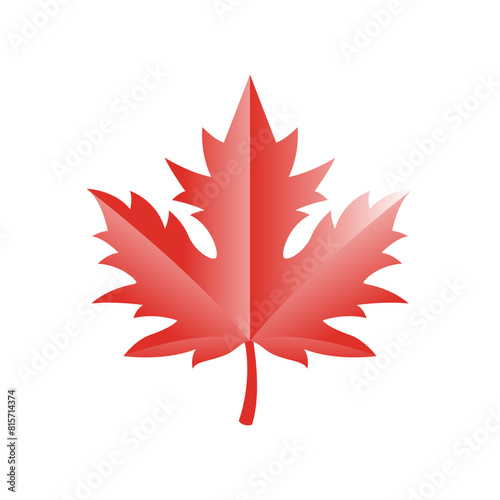 Maple leaf vector logo. Forest and wood symbol sign. Nature tree logo.
