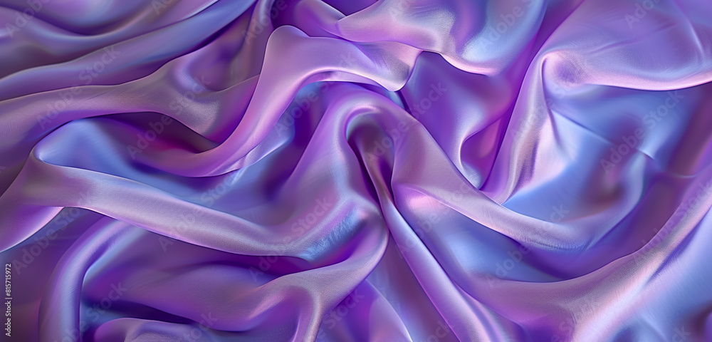 Obraz premium Light pale violet fabric on widescreen display.