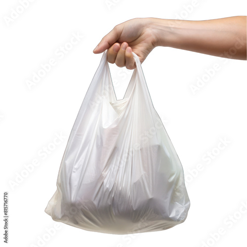 hand holding carry bag