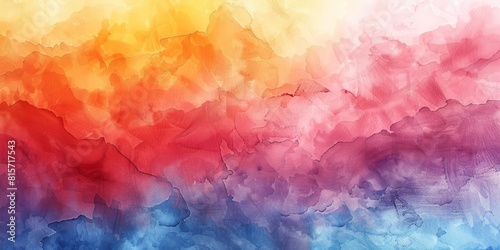 Colorful watercolor wash with rich, saturated hues and a dynamic, textured finish for an eyecatching background