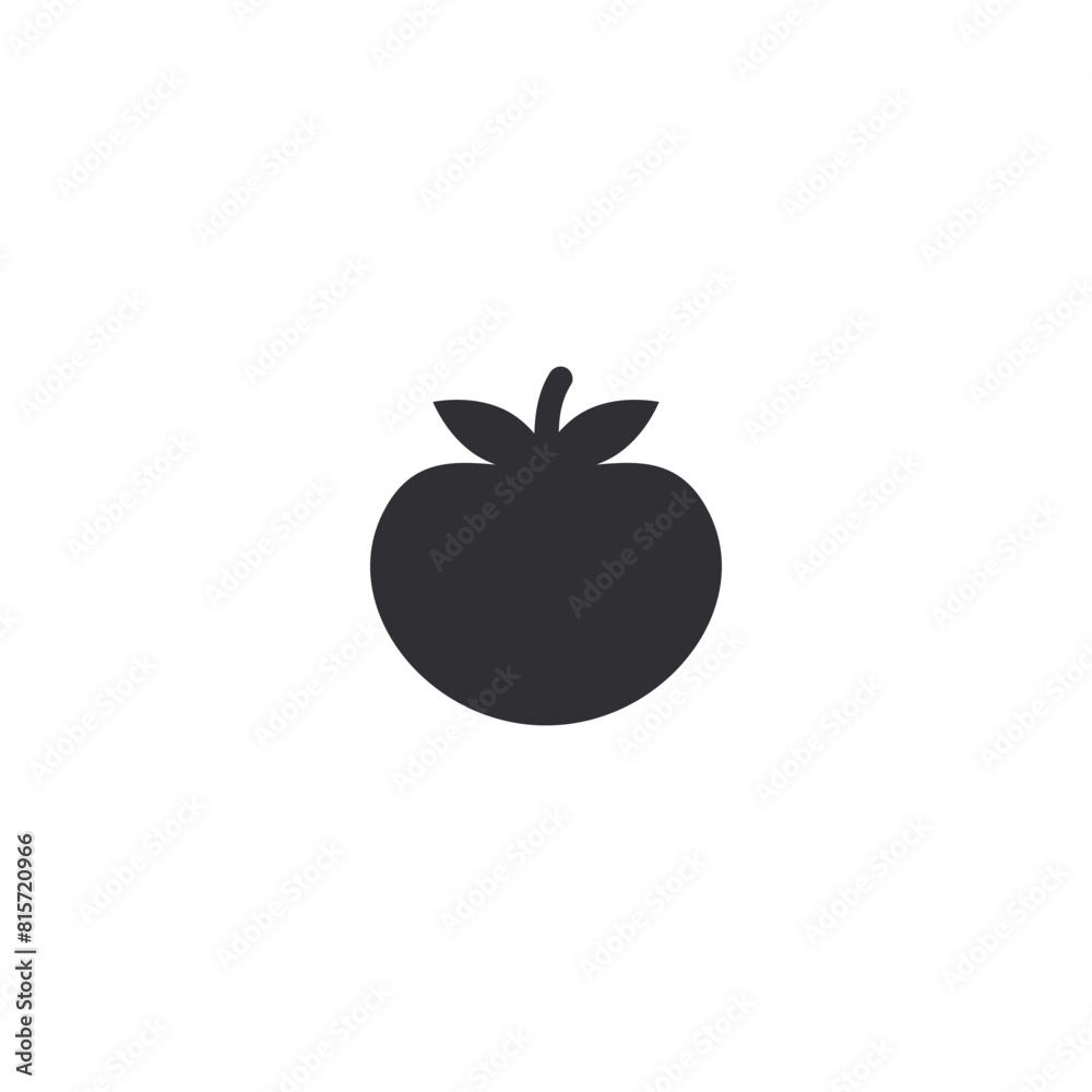 Tomato icon. Tomato silhouette. Tomato stencil. Fresh vegetables. Logo template. Food icon. Symbol of vegetarianism. Healthy food. Proper nutrition. Tomato juice. Tomatoes Tomato icon. Tomato silhouette. Tomato stencil. Fresh vegetables. Logo template. Food icon. Symbol of vegetarianism. Healthy food. Proper nutrition. Tomato juice. Tomatoes