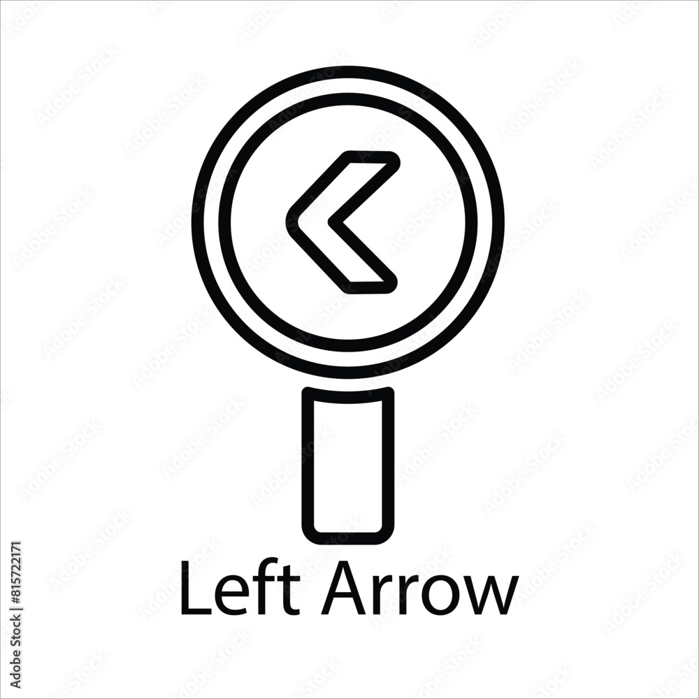 Left Arrow Vector icon Left Arrow Vector icon