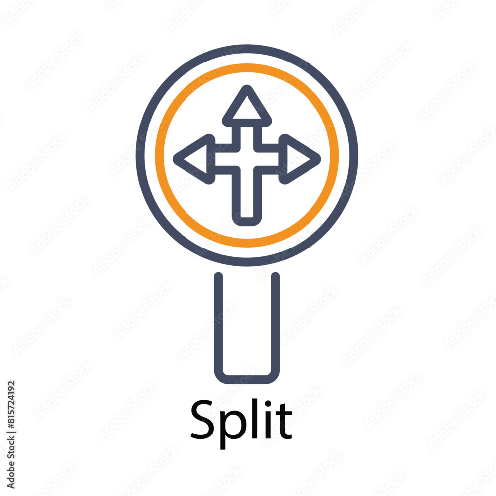 Split Vector icon Split Vector icon