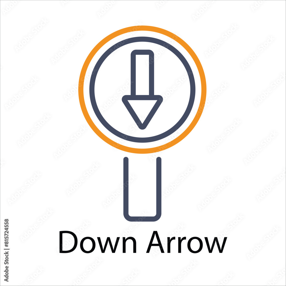 Down Arrow Vector icon Down Arrow Vector icon