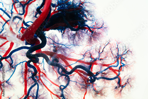 Capillary background, blood vessel, is a medical procedure used to visualize the circulatory system
