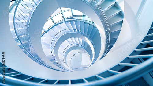 Spiral staircase Modern Architecture detail Abstract Background   Generative AI