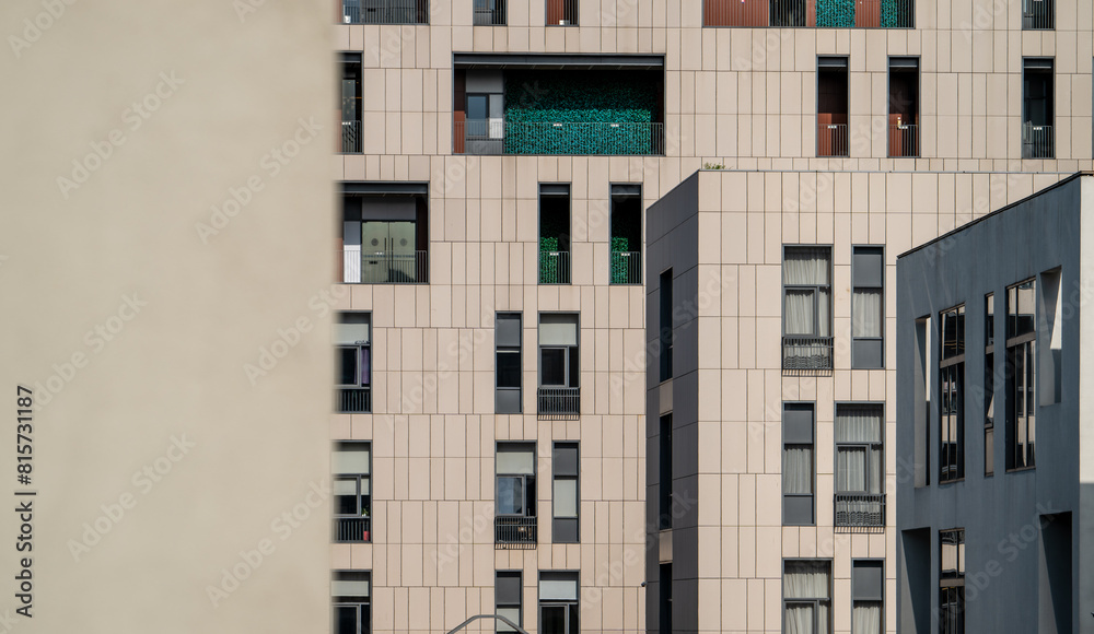 3D photo of modern architecture. 3D photo of modern architecture.