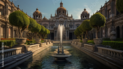 Palacio National Palace Fountain photo