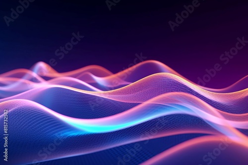 3d rendering futuristic abstract background, neon colored motion striped line texture for business science and technology advertising,