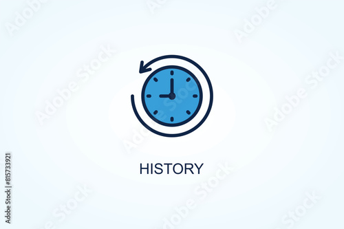 History vector  or logo sign symbol illustration
