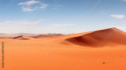 Panorama of the red dunes