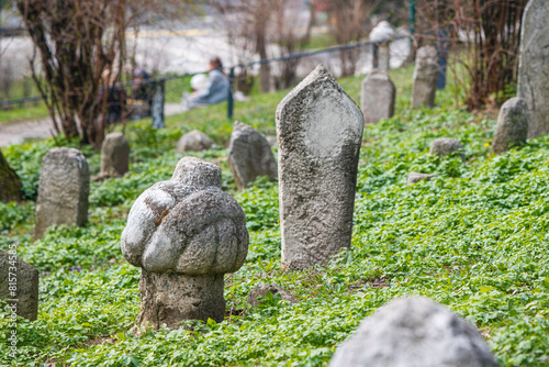 Veliki Park in Sarajevo, an ancient cemetery serving as a solemn memorial to victims of past tragedies.