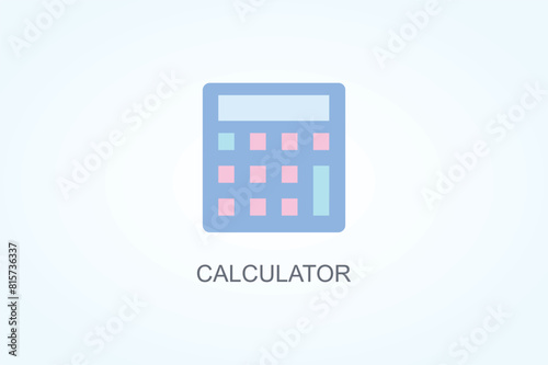 Calculator Vector Or Logo Sign Symbol Illustration